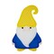 Gnome with Yellow Hat Sew or Iron on Patch product 1
